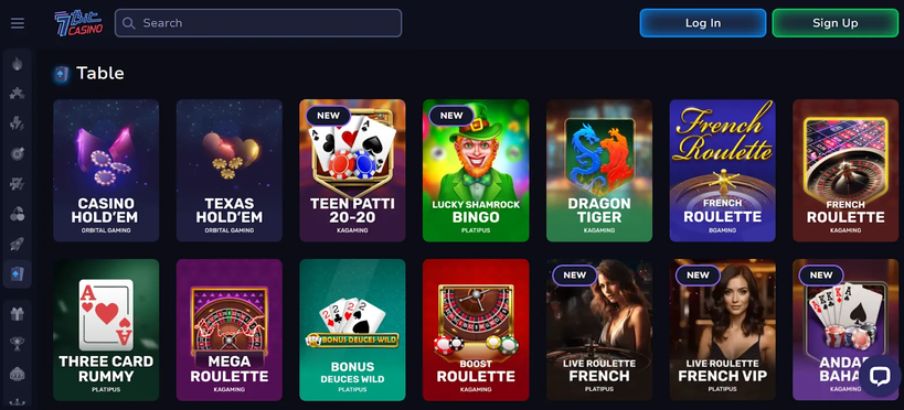 7bit casino Gameplay